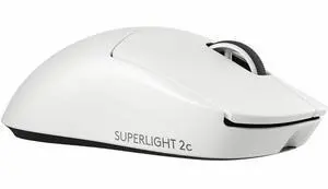 Logitech G PRO X SUPERLIGHT 2c wireless gaming mouse 51 g pro-grade compact mouse with 5 programmable buttons USB-C charging 44K DPI sensor up to 8 kHz polling for PC/Mac White 910007528