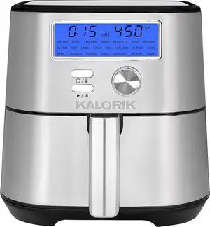 Kalorik MAXX Plus 4 Quart Digital Air Fryer, Stainless Steel