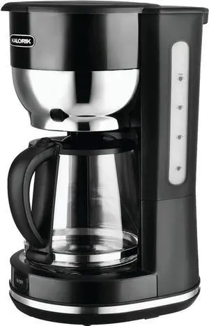 Kalorik Mid-Century 10 Cup Retro Coffee Maker, Black