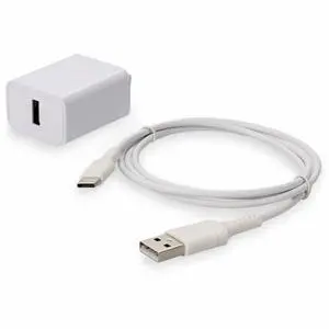 AddOn Wall Charger 1X USB-A 5V 1.8A with 1X 3FT USB A Male to USB C 2.0 Cable White AddOn Wall Charger 1X USB-A 5V 1.8A with 1X 3FT USB A Male to USB C 2.0 Cable White