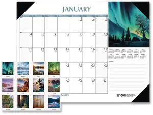 House of Doolittle Earthscapes Scenic Desk Pad Calendar 18.5 x 13 2026 House of Doolittle Earthscapes Scenic Desk Pad Calendar 18.5 x 13 2026