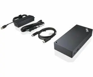 Lenovo ThinkPad USB-C UltraDock With 90W 2 Prong AC Adapter 40A90090US Lenovo ThinkPad USB-C UltraDock With 90W 2 Prong AC Adapter 40A90090US