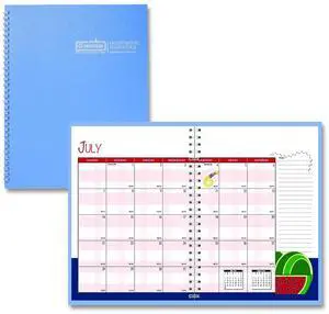 Recycled Academic Year Illustrated Monthly Planner 10 x 7 Light Blue Cover 12-Month July to June: 2025 to 2026 239508 Recycled Academic Year Illustrated Monthly Planner 10 x 7 Light Blue Cover 12-Month July to June: 2025 to 2026 239508
