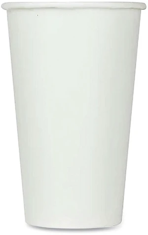 Double Poly Paper Cold Cups 16 oz White 1000/Carton CKCP16W Double Poly Paper Cold Cups 16 oz White 1000/Carton CKCP16W