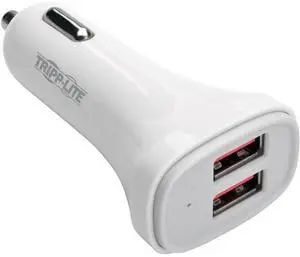 Tripp Lite USB Car Charger Dual-Port with Autosensing 5V 4.8A Fast Charger Tripp Lite USB Car Charger Dual-Port with Autosensing 5V 4.8A Fast Charger