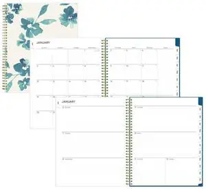 Blue Sky Bakah Blue Weekly/Monthly Planner Bakah Blue Floral 2026 137261 Blue Sky Bakah Blue Weekly/Monthly Planner Bakah Blue Floral 2026 137261