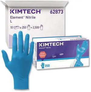 Element Nitrile Exam Gloves AQL 1.0 Large 3.2 mil Thick 9.3" Long Blue 250/Box 10 Boxes/Carton 62873 Element Nitrile Exam Gloves AQL 1.0 Large 3.2 mil Thick 9.3" Long Blue 250/Box 10 Boxes/Carton 62873