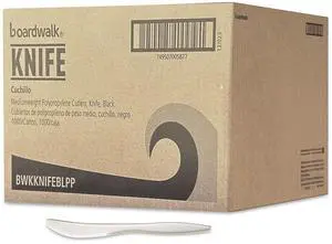 Mediumweight Polypropylene Cutlery Knife 5.86" Plastic White 1000/Carton BWKKNIFEPPMW Mediumweight Polypropylene Cutlery Knife 5.86" Plastic White 1000/Carton BWKKNIFEPPMW