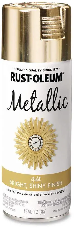 Metallic Spray Paint Metallic Gold 11 oz Aerosol Can 6/Carton 340647 Metallic Spray Paint Metallic Gold 11 oz Aerosol Can 6/Carton 340647