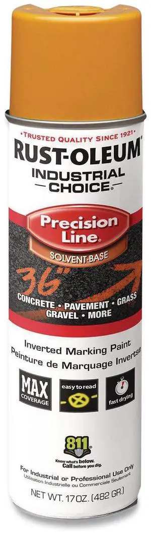Industrial Choice M1600 System Solvent-Based Precision Line Marking Paint Flat Yellow 17 oz Aerosol Can 12/Carton 203024V Industrial Choice M1600 System Solvent-Based Precision Line Marking Paint Flat Yellow 17 oz Aerosol Can 12/Carton 203024V