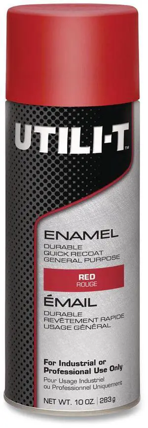 UTILI-T Spray Paint Red 10 oz Aerosol Can 6/Carton 387391 UTILI-T Spray Paint Red 10 oz Aerosol Can 6/Carton 387391