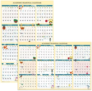 Recycled Academic Seasonal Laminated Wall Calendar Illustrated Seasons 24 x 37 12-Month July to June 2025 to 2026 39835 Recycled Academic Seasonal Laminated Wall Calendar Illustrated Seasons 24 x 37 12-Month July to June 2025 to 2026 39835