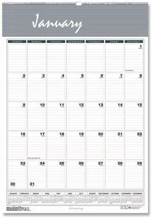 Bar Harbor Recycled Wirebound Monthly Wall Calendar 15.5 x 22 White/Blue/Gray Sheets 12-Month Jan-Dec: 2026 333 Bar Harbor Recycled Wirebound Monthly Wall Calendar 15.5 x 22 White/Blue/Gray Sheets 12-Month Jan-Dec: 2026 333