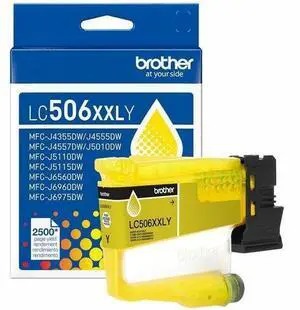 Brother Genuine LC506XXLY Super High Yield Yellow Ink Cartridge Brother Genuine LC506XXLY Super High Yield Yellow Ink Cartridge