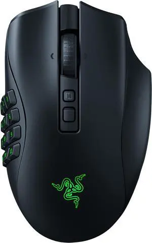 Razer Naga V2 Pro MMO Wireless Optical Gaming Mouse with Interchangeable Side Plates - Black Razer Naga V2 Pro MMO Wireless Optical Gaming Mouse with Interchangeable Side Plates - Black
