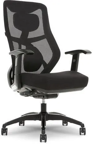 Living Style Duo-EX Ergonomic Mesh Swivel Task Chair, Black/Gray, 27.75W x 28D x 43.25-46.25H Living Style Duo-EX Ergonomic Mesh Swivel Task Chair, Black/Gray, 27.75W x 28D x 43.25-46.25H