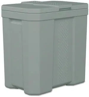 Salt Box 28 gal 23.75 x 15.75 x 23.75. Dove Gray BMBX300D Salt Box 28 gal 23.75 x 15.75 x 23.75. Dove Gray BMBX300D