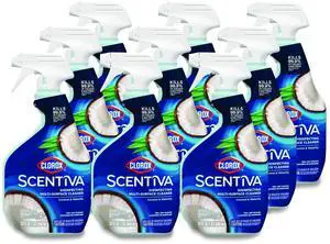 Scentiva Disinfecting Multi-Surface Cleaner Bleach Free Coconut and Waterlily Scent 32 oz Spray Bottle 9/Carton 60521CT Scentiva Disinfecting Multi-Surface Cleaner Bleach Free Coconut and Waterlily Scent 32 oz Spray Bottle 9/Carton 60521CT