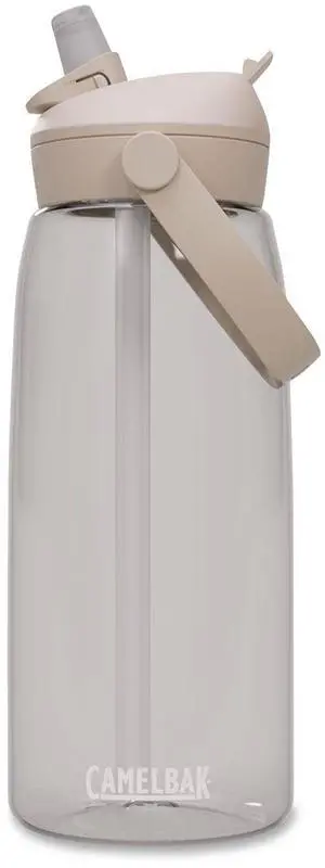 Thrive FlipStraw Plastic Water Bottle 32 oz Clear 2852102001 Thrive FlipStraw Plastic Water Bottle 32 oz Clear 2852102001