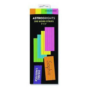 Five-Color Ruled Word Strips 8" x 3" Assorted Colors 100/Pack 9104001 Five-Color Ruled Word Strips 8" x 3" Assorted Colors 100/Pack 9104001