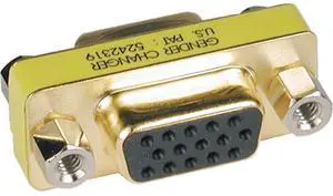 Tripp Lite Compact Slimline VGA Video Coupler Gender Changer (F/F) Tripp Lite Compact Slimline VGA Video Coupler Gender Changer (F/F)