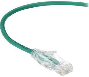 Black Box Slim-Net 12ft RJ-45 M/M Cat6 Patch Cable Green Black Box Slim-Net 12ft RJ-45 M/M Cat6 Patch Cable Green