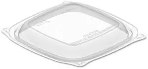 Dart C816BDL PET Sm Clear PET Square Lid (Case of 504) Dart C816BDL PET Sm Clear PET Square Lid (Case of 504)