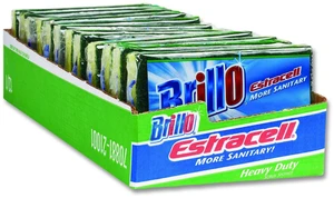 Estracell Heavy Duty Scrub Sponge 4.9 x 2.9 0.8" Thick Yellow/Green 12/Carton 21001 Estracell Heavy Duty Scrub Sponge 4.9 x 2.9 0.8" Thick Yellow/Green 12/Carton 21001