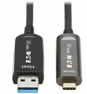 Tripp Lite 15m USB-A to USB-C AOC Cable M/M USB 3.2 Gen 2 Black U428F15MD321 Tripp Lite 15m USB-A to USB-C AOC Cable M/M USB 3.2 Gen 2 Black U428F15MD321