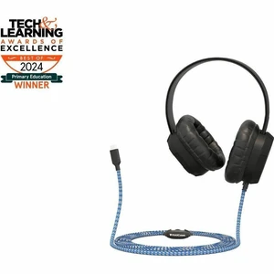 MAXCases Extreme Headset w/braided cable inline volume control and built-in microphone w/USB-C connector Black MCHPXUSBC MAXCases Extreme Headset w/braided cable inline volume control and built-in microphone w/USB-C connector Black MCHPXUSBC