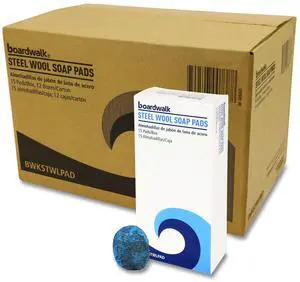 Steel Wool Soap Pads 3 x 2.5 Blue 15 Pads/Box 12 Boxes/Carton 96130MBWK Steel Wool Soap Pads 3 x 2.5 Blue 15 Pads/Box 12 Boxes/Carton 96130MBWK