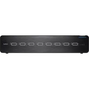 Belkin Universal 2nd Gen Secure KVM Switch 8-Port Dual Head w/ CAC F1DN208KVMUN4 Belkin Universal 2nd Gen Secure KVM Switch 8-Port Dual Head w/ CAC F1DN208KVMUN4