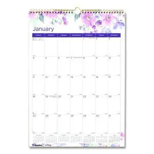 12-Month Colorful Wall Calendar Passion Floral Artwork 12 x 17 White/Multicolor Sheets 12-Month Jan to Dec: 2026 C173126 12-Month Colorful Wall Calendar Passion Floral Artwork 12 x 17 White/Multicolor Sheets 12-Month Jan to Dec: 2026 C173126