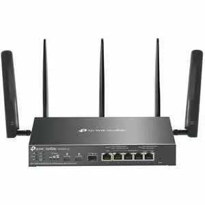 TP-Link Omada ER706WP-4G Wi-Fi 6 IEEE 802.11ax 2 SIM Cellular Ethernet Modem/Wireless Router TP-Link Omada ER706WP-4G Wi-Fi 6 IEEE 802.11ax 2 SIM Cellular Ethernet Modem/Wireless Router