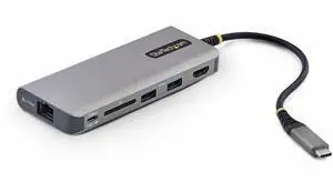 StarTech USB-C to HDMI Multiport Adapter with 140W PD Charging 4K 60Hz 3-Port USB 10Gbps Hub SD Card Slot Type-C Mini Dock StarTech USB-C to HDMI Multiport Adapter with 140W PD Charging 4K 60Hz 3-Port USB 10Gbps Hub SD Card Slot Type-C Mini Dock