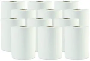 Boardwalk Hardwound Paper Towels 1-Ply White 2" Core 12 Rolls/Carton 8123 Boardwalk Hardwound Paper Towels 1-Ply White 2" Core 12 Rolls/Carton 8123