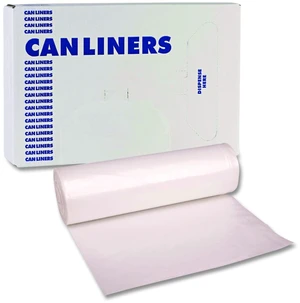 High-Density Can Liners 45 gal 12 mic 40 x 48 Natural Perforated Roll 250/Carton Z8048MNKR01 High-Density Can Liners 45 gal 12 mic 40 x 48 Natural Perforated Roll 250/Carton Z8048MNKR01