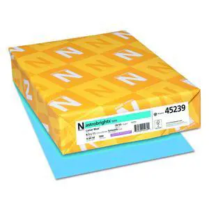 20lb Color Paper 20 lb Bond Weight 8.5 x 11 Lunar Blue 500/Ream 45239 20lb Color Paper 20 lb Bond Weight 8.5 x 11 Lunar Blue 500/Ream 45239