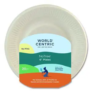 Fiber Plates 6" dia Natural 20/Pack PLRTSCU6 Fiber Plates 6" dia Natural 20/Pack PLRTSCU6