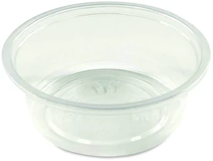 Portion Cups 1.5 oz Clear 100/Pack 25 Packs/Carton 60003016 Portion Cups 1.5 oz Clear 100/Pack 25 Packs/Carton 60003016