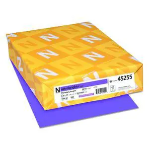 20lb Color Paper 20 lb Bond Weight 8.5 x 11 Planetary Purple 500/Ream 45255 20lb Color Paper 20 lb Bond Weight 8.5 x 11 Planetary Purple 500/Ream 45255