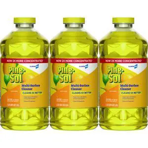 CloroxPro Multi-Surface Cleaner Concentrated Lemon Fresh Scent 80 oz Bottle 3/Carton 60607CT CloroxPro Multi-Surface Cleaner Concentrated Lemon Fresh Scent 80 oz Bottle 3/Carton 60607CT