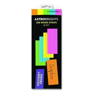 Five-Color Ruled Word Strips 8" x 3" Assorted Colors 100/Pack 9104001 Five-Color Ruled Word Strips 8" x 3" Assorted Colors 100/Pack 9104001
