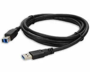 AddOn 1ft USB A 3.0 Male to USB B 3.0 Male Black Cable AddOn 1ft USB A 3.0 Male to USB B 3.0 Male Black Cable