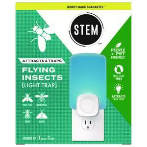 STEM Light Trap: Indoor Fruit Fly Trap, Effective Insect Control for Home, Attracts and Traps Flying Insects, Emits Soft Blue Light, Starter Kit STEM Light Trap: Indoor Fruit Fly Trap, Effective Insect Control for Home, Attracts and Traps Flying Insects, Emits Soft Blue Light, Starter Kit