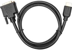 ROCSTOR 3FT HDMI TO DVI-D CABLE - M/M SUPPORTS UP TO 1920 X 1200 - BLACK ROCSTOR 3FT HDMI TO DVI-D CABLE - M/M SUPPORTS UP TO 1920 X 1200 - BLACK