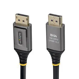 DP 2.1 CABLE SUPPORTS UHBR13.5-ENABLED DISPLAYPORT DEVICES; DP54 (54GBPS) DELIVE DP 2.1 CABLE SUPPORTS UHBR13.5-ENABLED DISPLAYPORT DEVICES; DP54 (54GBPS) DELIVE