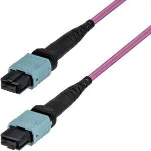 MTP /PC FEMALE OM4 MULTIMODE PLENUM FIBER CABLE SUPPORTS 100GBPS; INDIVIDUALLY T MTP /PC FEMALE OM4 MULTIMODE PLENUM FIBER CABLE SUPPORTS 100GBPS; INDIVIDUALLY T