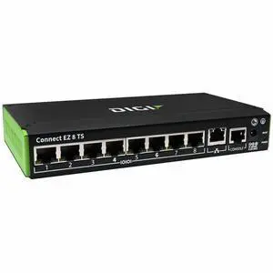 Digi EZ 8 TS 8-port RS-232/22/485 Software-selectable Serial Device Server EZ08TS00GLB Digi EZ 8 TS 8-port RS-232/22/485 Software-selectable Serial Device Server EZ08TS00GLB