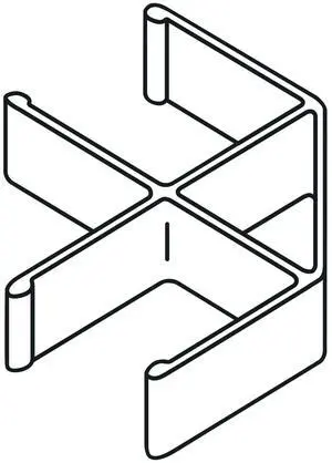 Verse Quick Connect 90 Degree Connecting Hardware Gray 2/Pack HBVQC90Q Verse Quick Connect 90 Degree Connecting Hardware Gray 2/Pack HBVQC90Q